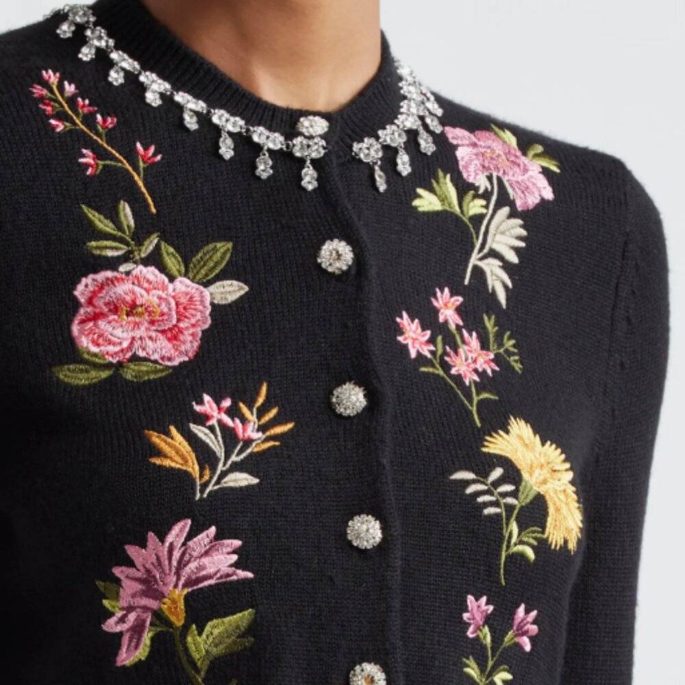 Cinq à Sept Isolde floral embroidered cardigan - SOLD OUT E-WHERE. New Condition